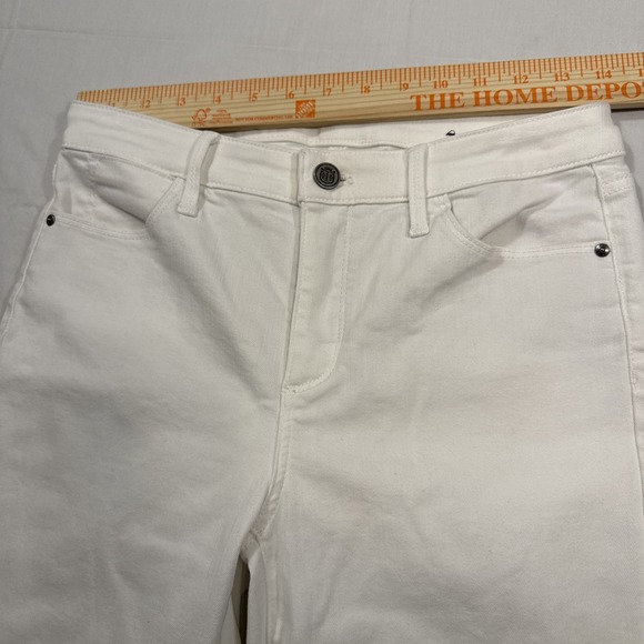 JEANS SKINNY JEGGINGS Talbots WOMENS 4P White Stretch Denim Mid Rise Jegging‎ - Picture 5 of 8